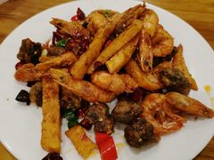 香辣排骨虾-老蜀人川菜馆(中关村店)