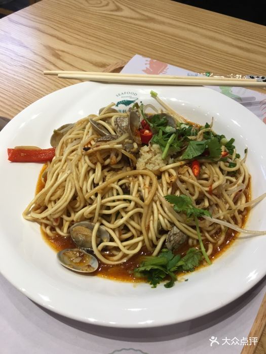 海鲜见面(银泰创意城店)蒜蓉花甲焖面图片 - 第38张