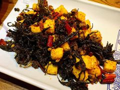 普洱茶炒包浆豆腐-云海肴·云南小炒·汽锅鸡(天津国金汇店)