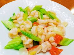西芹百合爆大虾-蓬莱阁中餐厅(崇文门店)