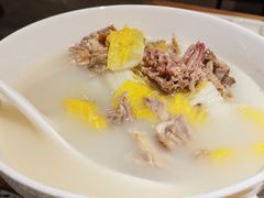 菜心豆腐粉丝鸭骨汤-四季民福烤鸭店(西单华威约饭街店)