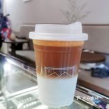 终于喝到了冰博克鸳鸯拿铁！