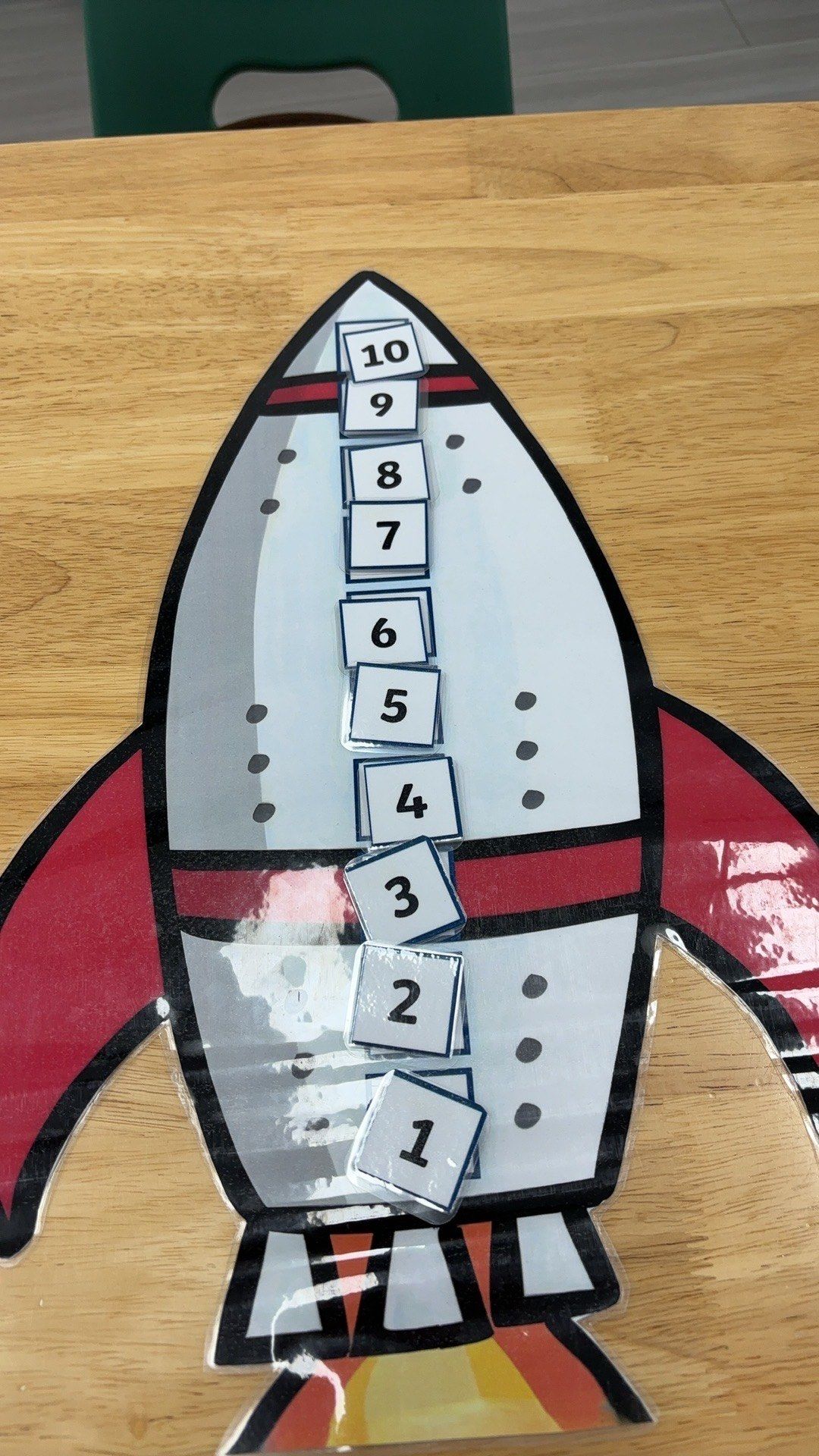 可爱的数字排列教具