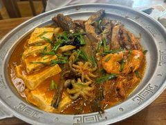 -东来菜馆•手抓海鲜家常菜•海鲜锅贴(鸽子窝店)