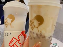 厚牛乳芋泥波波-喜茶(迪士尼小镇DP店)