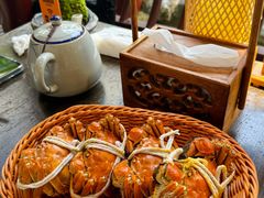 清蒸大闸蟹-蟹村草堂·苏式园林人文农家·大闸蟹