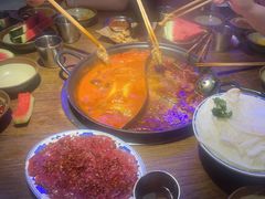鸳鸯锅红汤配番茄锅-萍姐火锅·公路夜市(打浦桥日月光店)