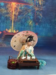 -后宫·古装汉服京剧儿童亲子全家福摄影