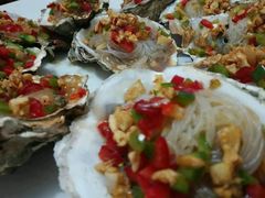 蒜蓉粉丝烤生蚝-烁佳海鲜大馅饺子