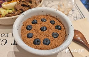 Blueberry Chocolate Powder Yogurt Bowl