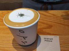 orange&nbsp;pillow-O.P.S. CAFE