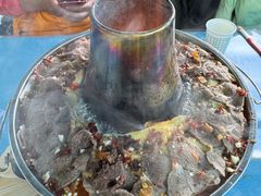 -青海特色美食小炒炕锅牦牛肉火锅