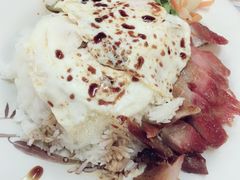叉烧煎双蛋饭-兰芳园(上环店)