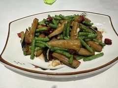 茄子烧豆角-澎湖湾农家菜(八一路楚天府店)
