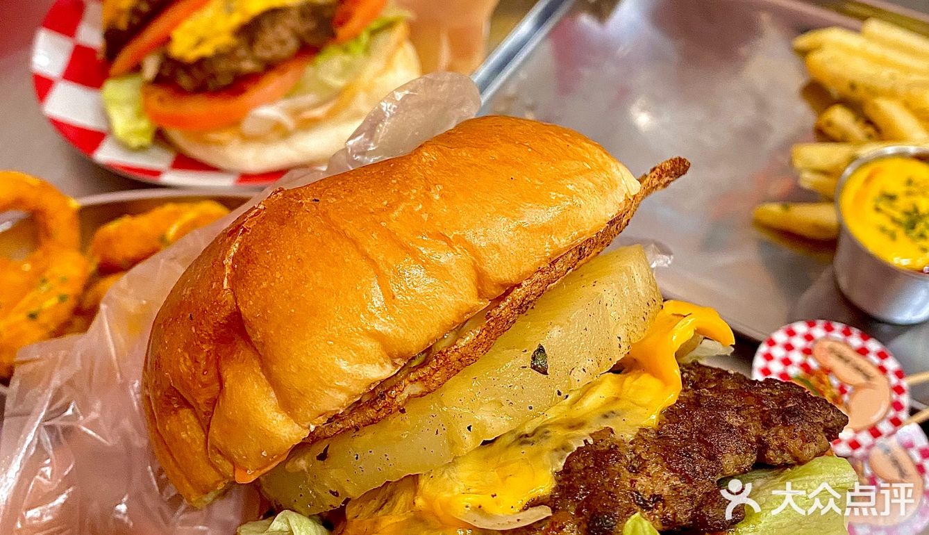 西安这家美式🍔店男朋友一周怒吃三次‼️