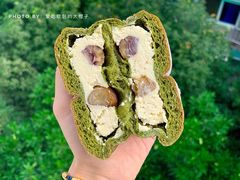 抹茶栗子乳酪-谷艺烘焙