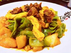 排骨豆角土豆粘卷子-粗粮人家·东北菜(洋桥店)