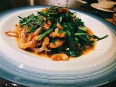 韭菜炒河虾-驿舍·民國老营房院子私房菜(科学会堂店)