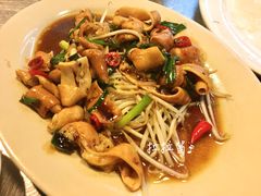 鹅肠炒豆芽-龙眼南白粥六顺白粥