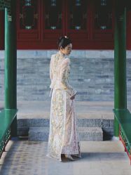 -懿沉香中式嫁衣礼服秀禾服龙凤褂马来褂旗袍总店