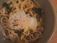 培根蛋酱意大利细面配低温蛋-EN SPACE恩空间