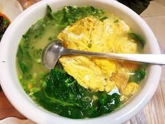 豌豆尖蛋汤-洪霞餐馆