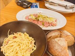 意式奶油蘑菇培根意面-君悦酒店·La Terrazza意合園·意式风味