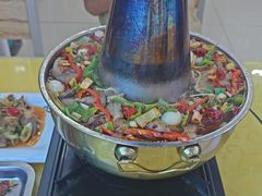 -炕锅羊肉土火锅面片大王