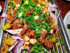 葱椒爆牛肉-绿茶餐厅(华联万柳店)