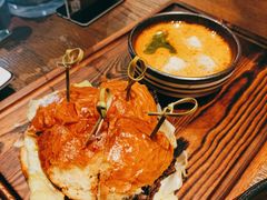 双层焦香和牛芝士汉堡-盐说Salt Talk北美风味西餐厅(海上世界店)