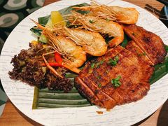 碳烧猪颈肉拼大虾-星叶·东南亚料理(宁波万象汇店)