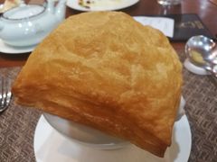 酥皮法式蘑菇汤-大佛寺高级素食自助餐厅
