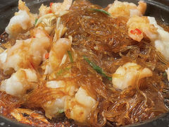 蒜蓉粉丝蒸开边虾-绿茶餐厅(乐峰广场店)