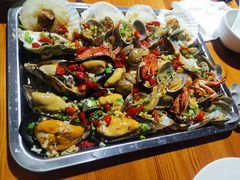 葱油海鲜大拼盘-阿军排档·烧烤