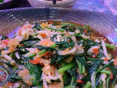 酸笋炒空心菜-浩海火燒雲傣家菜(静安芮欧店)