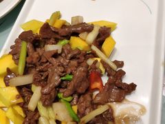 香芒爆牛肉-富黎华海鲜大酒楼(正大广场店)