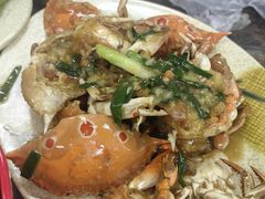 姜葱炒蟹-贞姨美食·老字号海鲜大排档