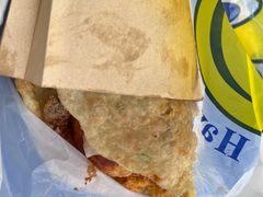 -小红车炸蛋葱油饼