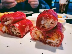红米脆皮鲜虾肠-蝴蝶里·粤菜·点心(龙湖天街&滨江店)