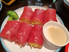 鲜虾红米脆皮肠-山水茶艺馆·点心粤菜·30年老字号