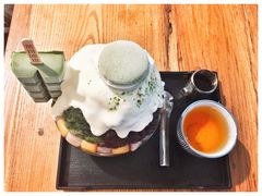 抹茶生乳かき氷-WONDER ICE 萬得冰田(建設路总店)