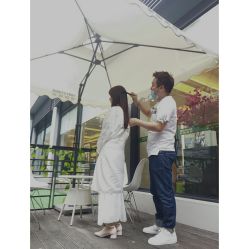 敬业的毛毛老师-東田造型