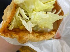 -小红车炸蛋葱油饼