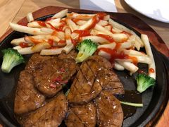 铁板素排-朵朵开素食餐厅(后宰门街店)