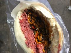 -清真马乐贝腊牛肉蛋黄菜夹馍(马蓉洒金桥店)