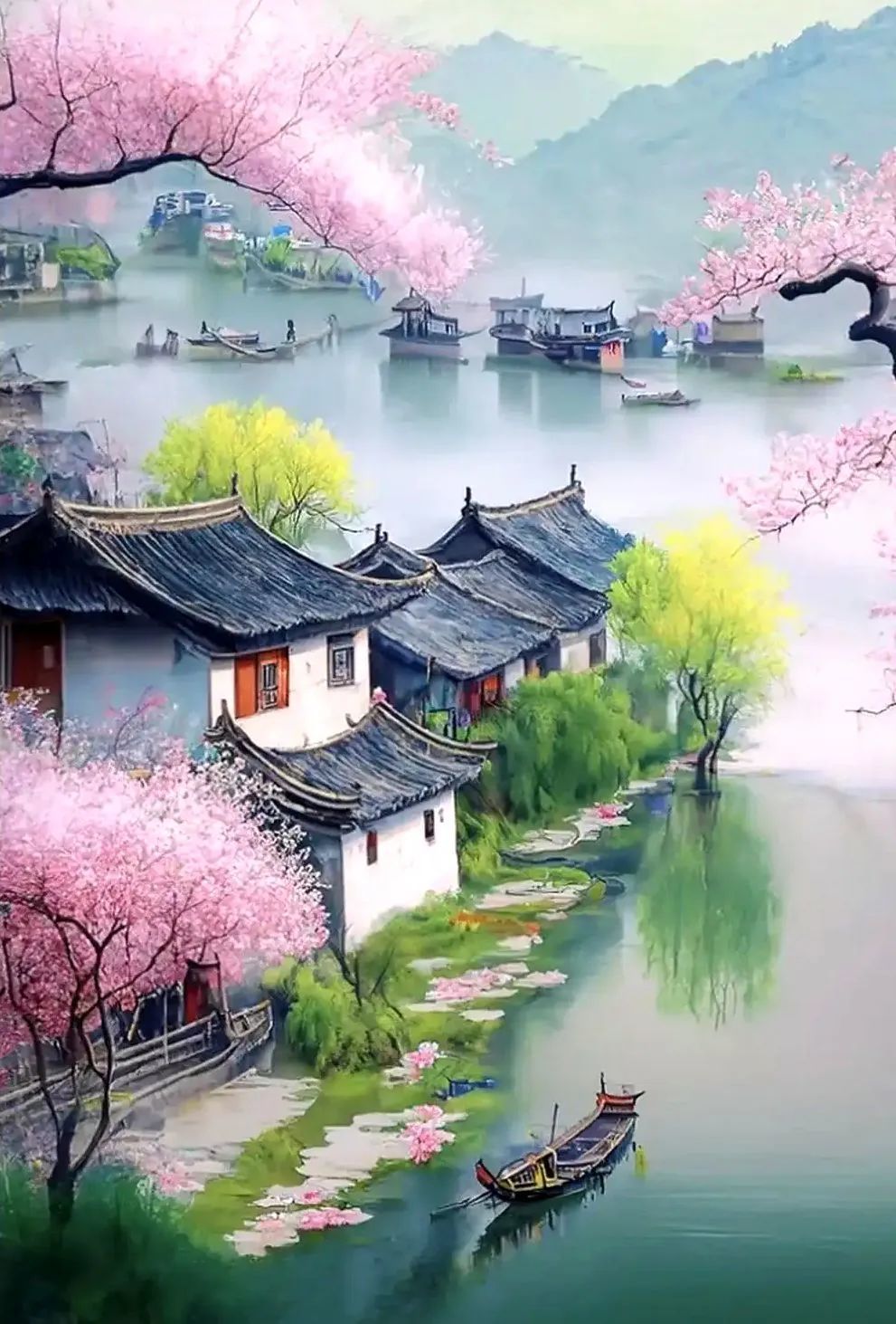 这组江南春景,真美到极致,让人心旷神怡!