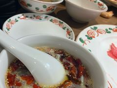 现炸辣椒油-北京老门框爆肚涮肉馆(凤城六路店)