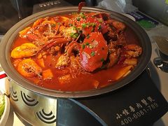 小怪兽招牌大虾排骨鸡爪煲-徐记小怪兽肉蟹煲(中央大街店)
