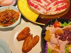 芒果酸奶沙拉-猪啊牛呀羊啊铜盘烤肉(正大广场店)