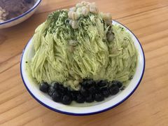 抹茶绵绵冰-鞠婆婆•绵绵冰•凉糕•手工冰粉(苏稽一店)